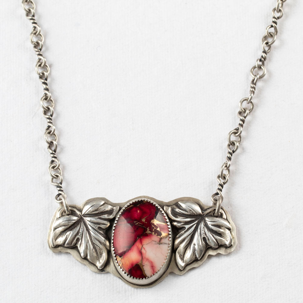 Crimson Bloom Neckalce