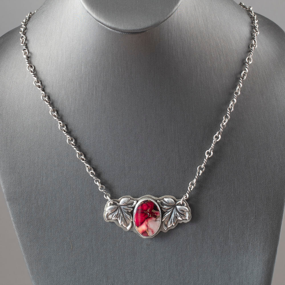 Crimson Bloom Neckalce