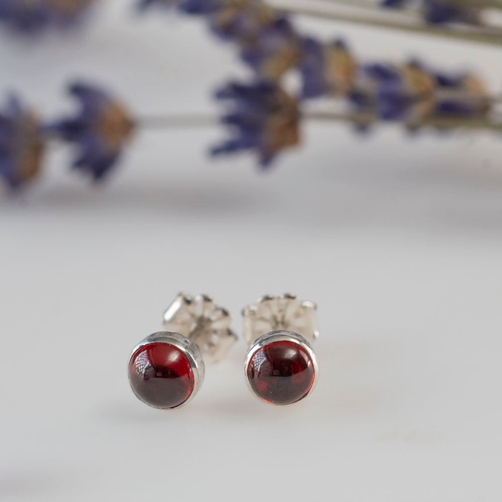 Garnet Studs