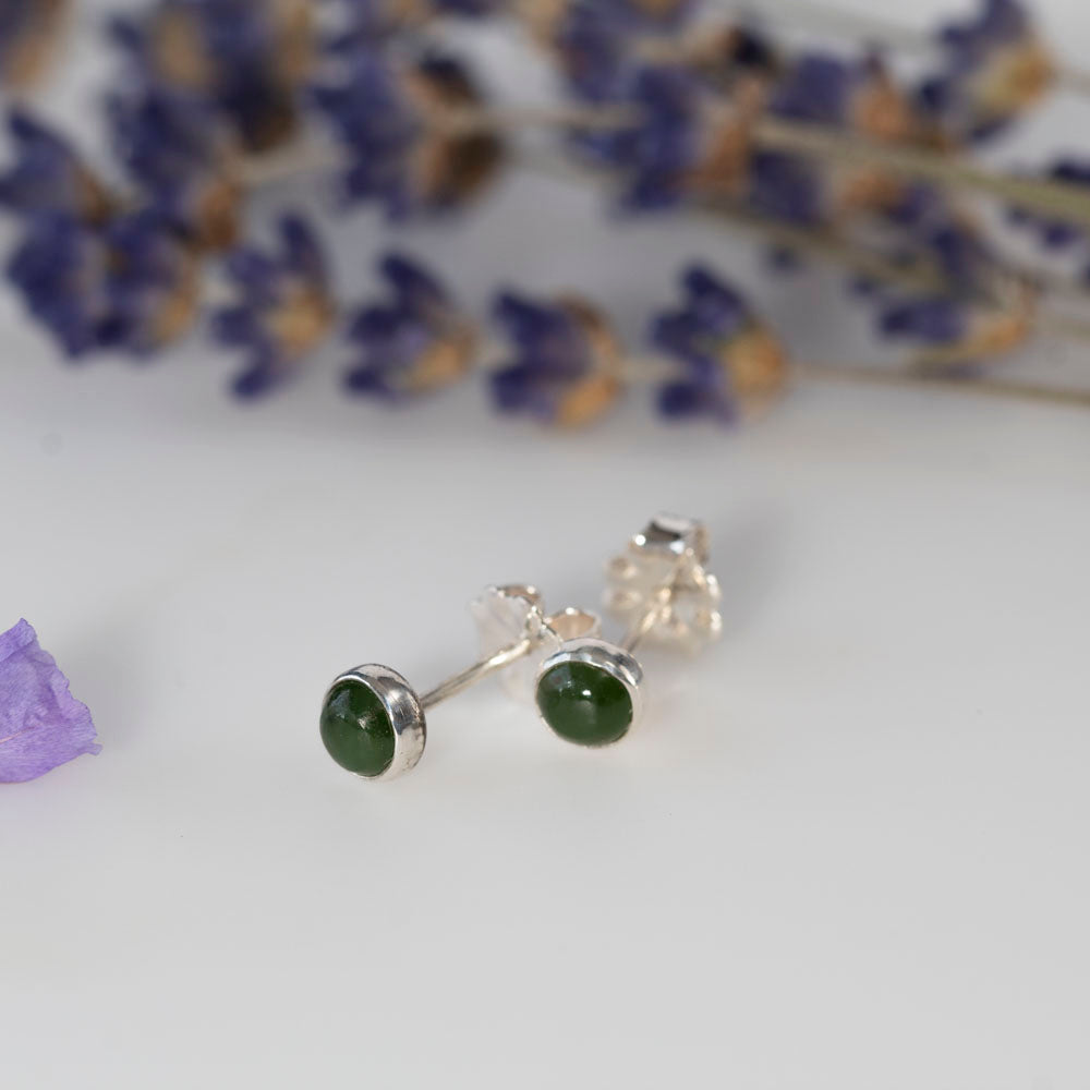 Jade Stud Earrings