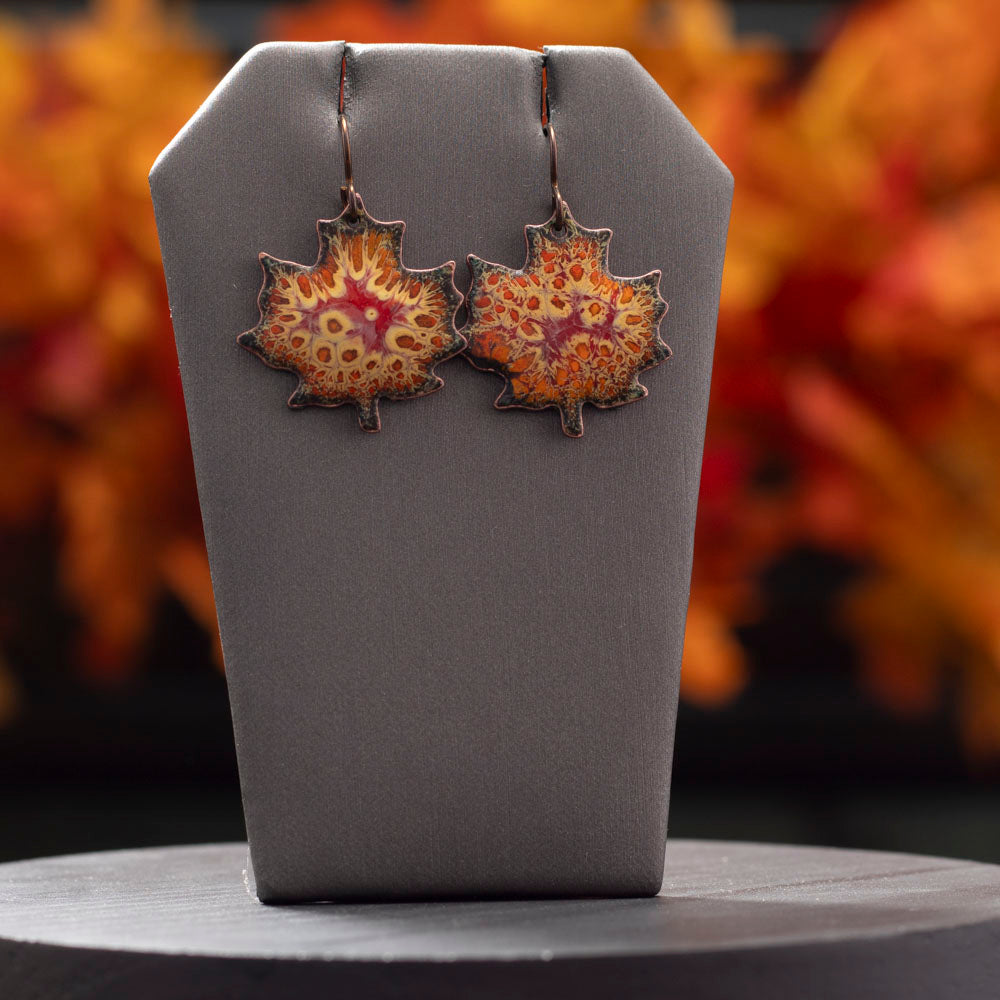 Autumn Maple Leaf Earrings