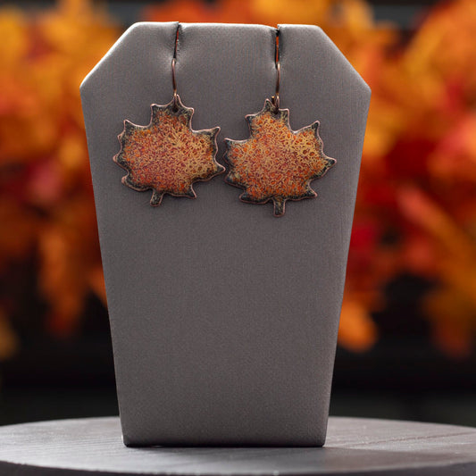 Autumn Maple Leaf Earrings