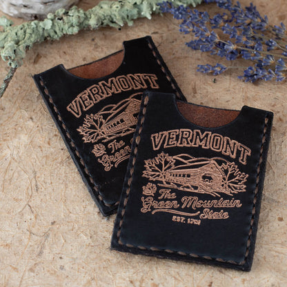 Vermont Leather Card Case – Green Mountain State