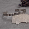 sterling silver cuff with stars pattern
