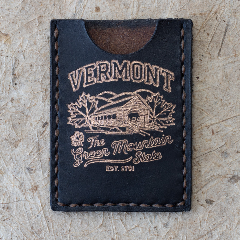 Vermont Leather Card Case – Green Mountain State