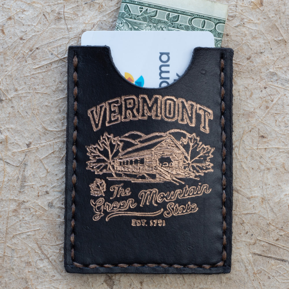 Vermont Leather Card Case – Green Mountain State