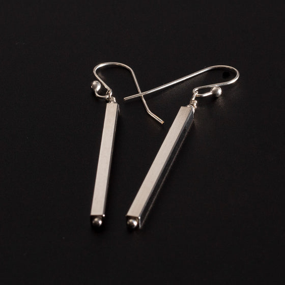 Sterling Silver Minimalist Earrings~Long