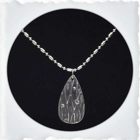 Fine Silver Raindrops Necklace