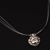 Fine Silver Lotus Flower Necklace