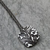 Fine Silver Garden Necklace grey background