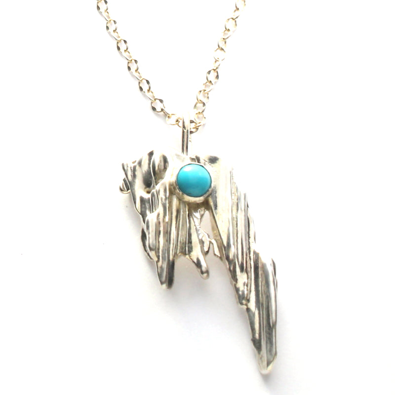 contemporary silver necklace