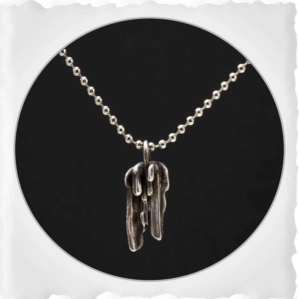 Sterling Silver Abstract Necklace