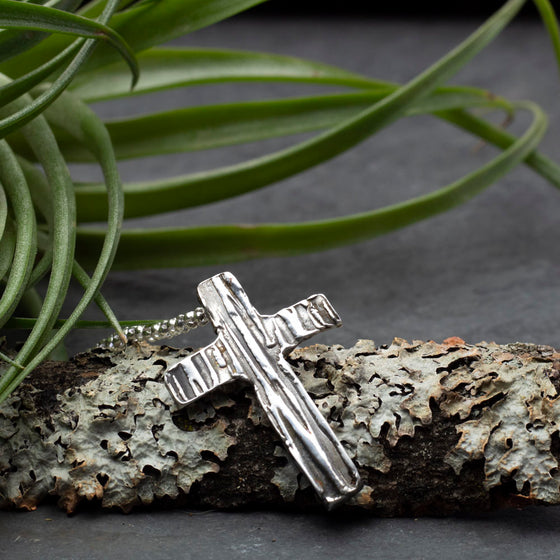 Fine Silver Cross Necklace
