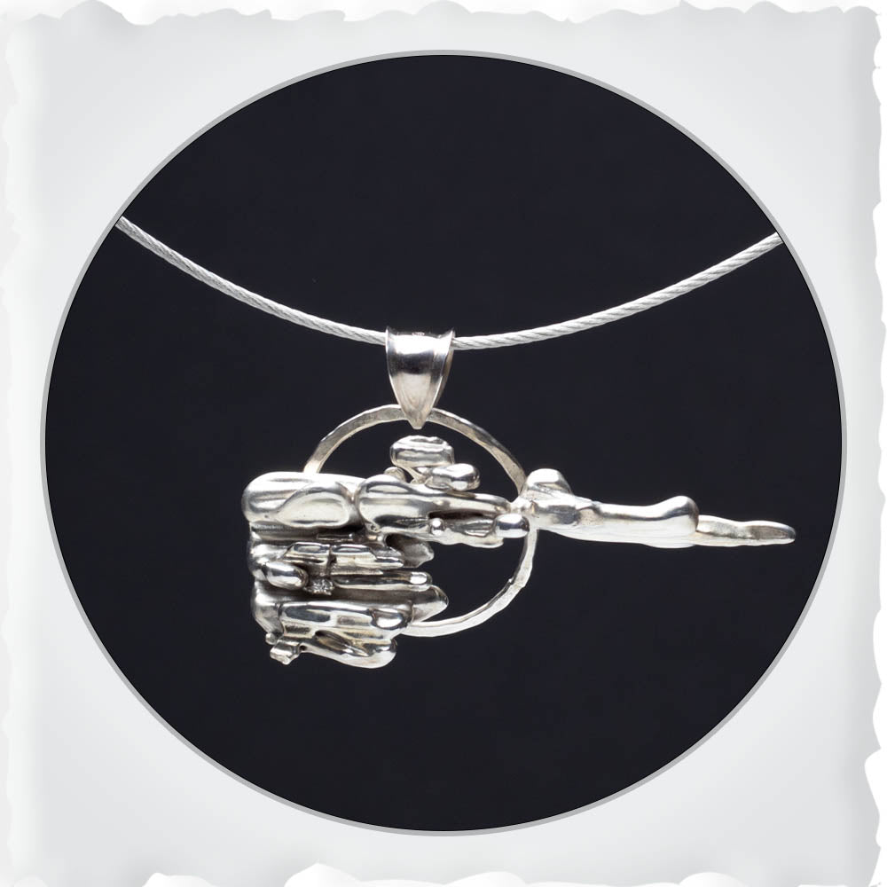 Sterling Silver Abstract Necklace