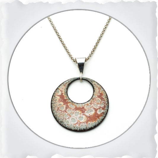 Enamel Lichen Pendant