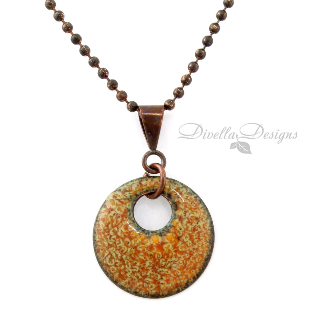 Autumn Inspired Round Necklace