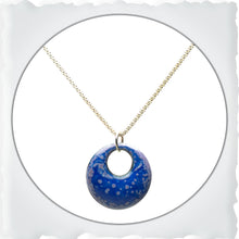  Blue nature Inspired Round Necklace