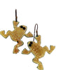 enamel frog earrings