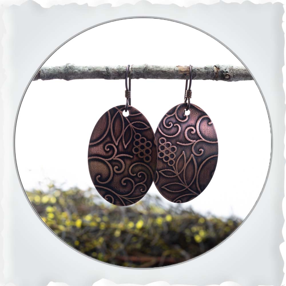 copper earrings