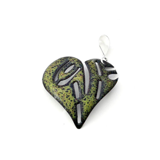 Green Lichen Love Pendant