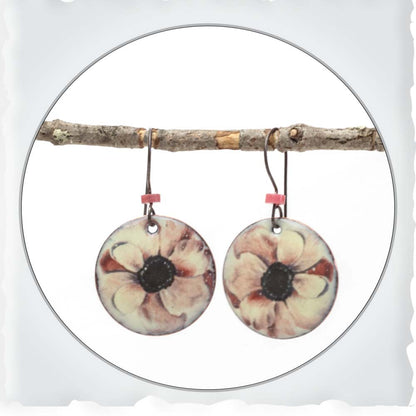 Pink Succulent Earrings