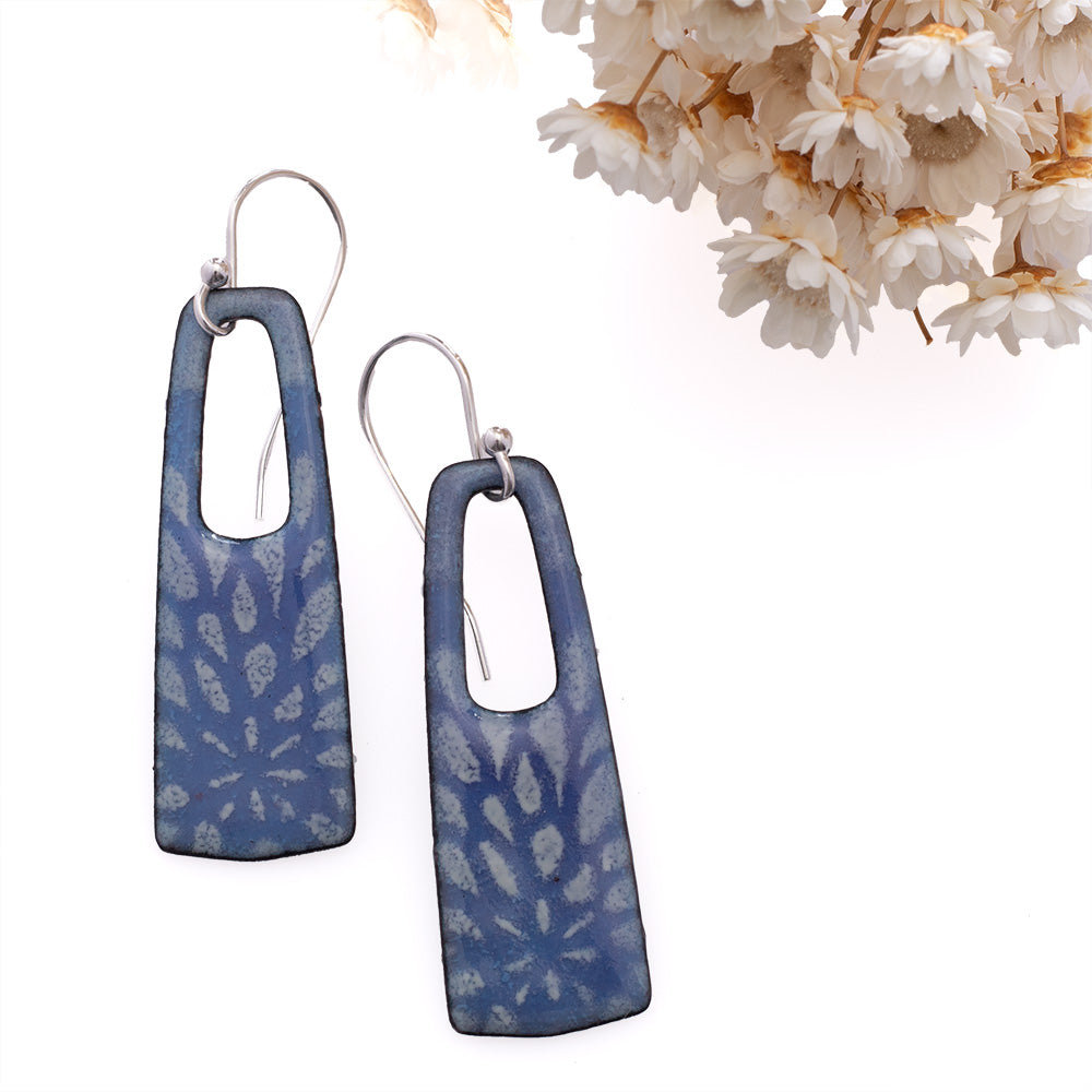 Periwinkle & Cream Spring Fling Earrings