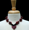 beaded heart necklace