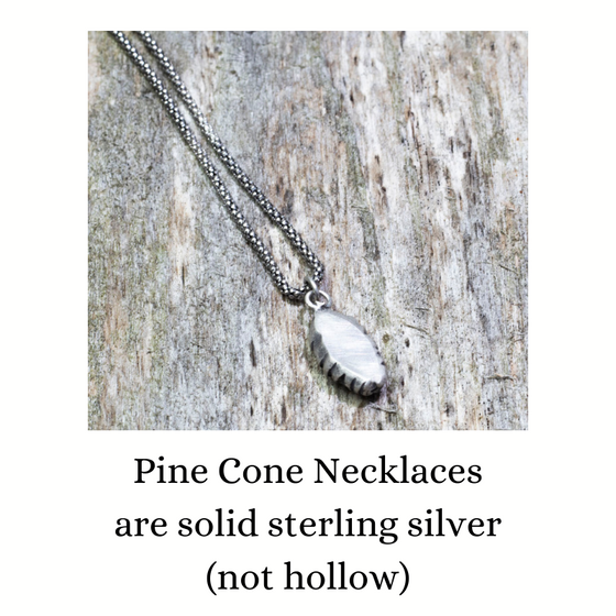 Silver Pinecone Necklace