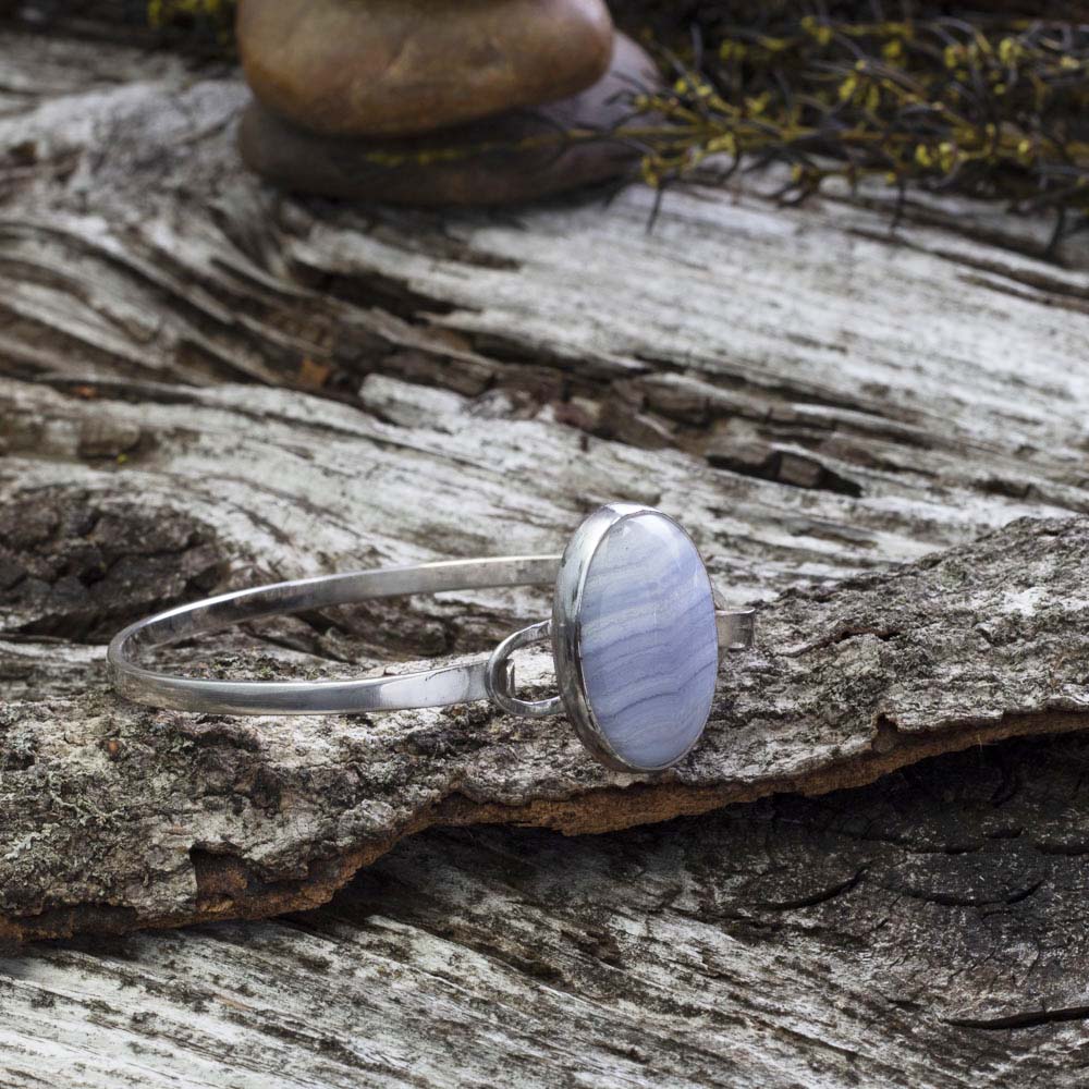 Blue Lace Agate Tension Bracelet