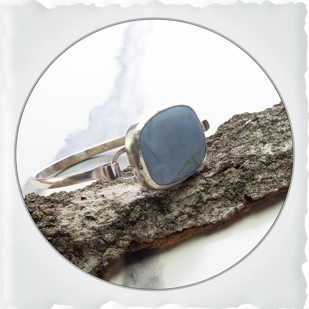 Blue Opal Tension Cuff