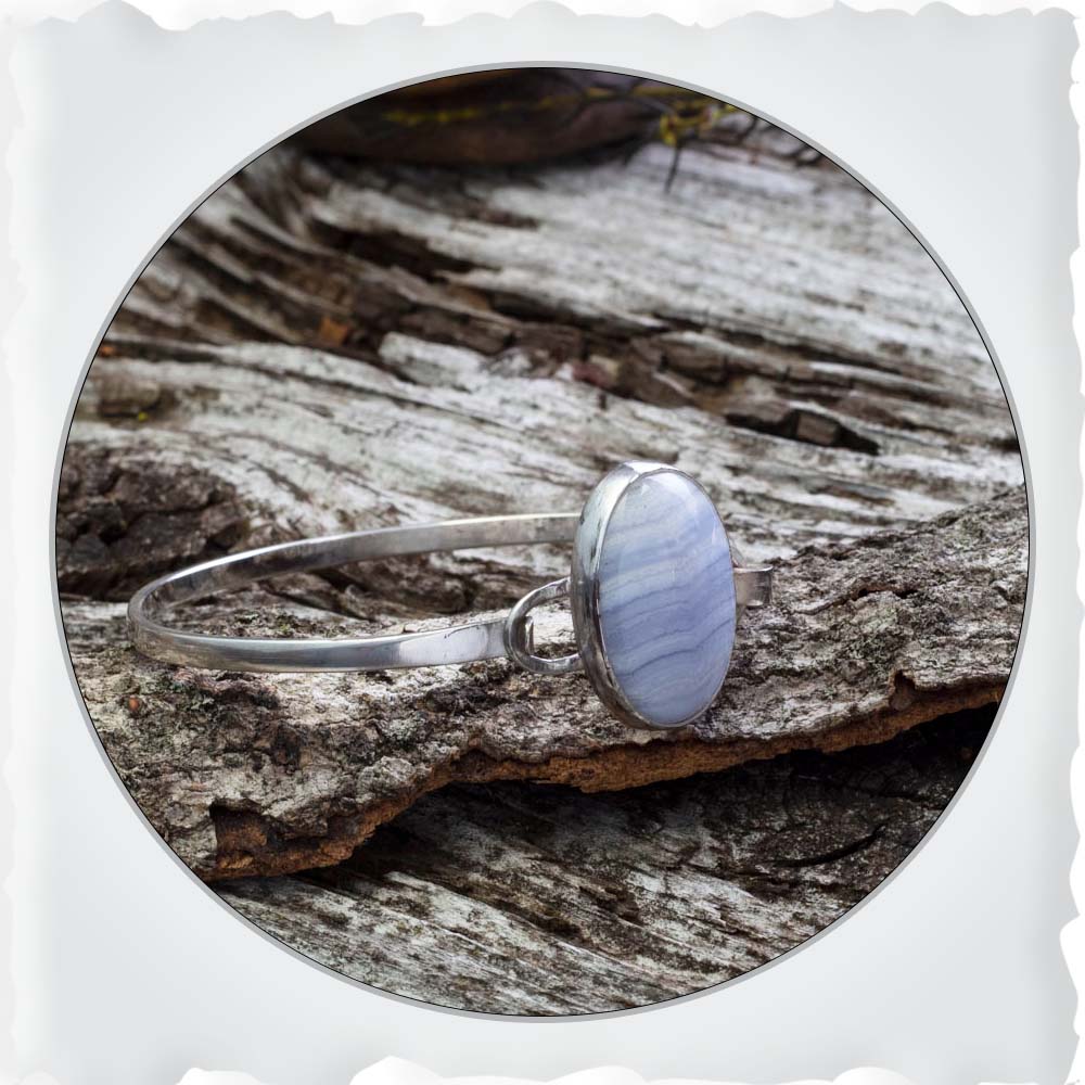 Blue Lace Agate Tension Bracelet