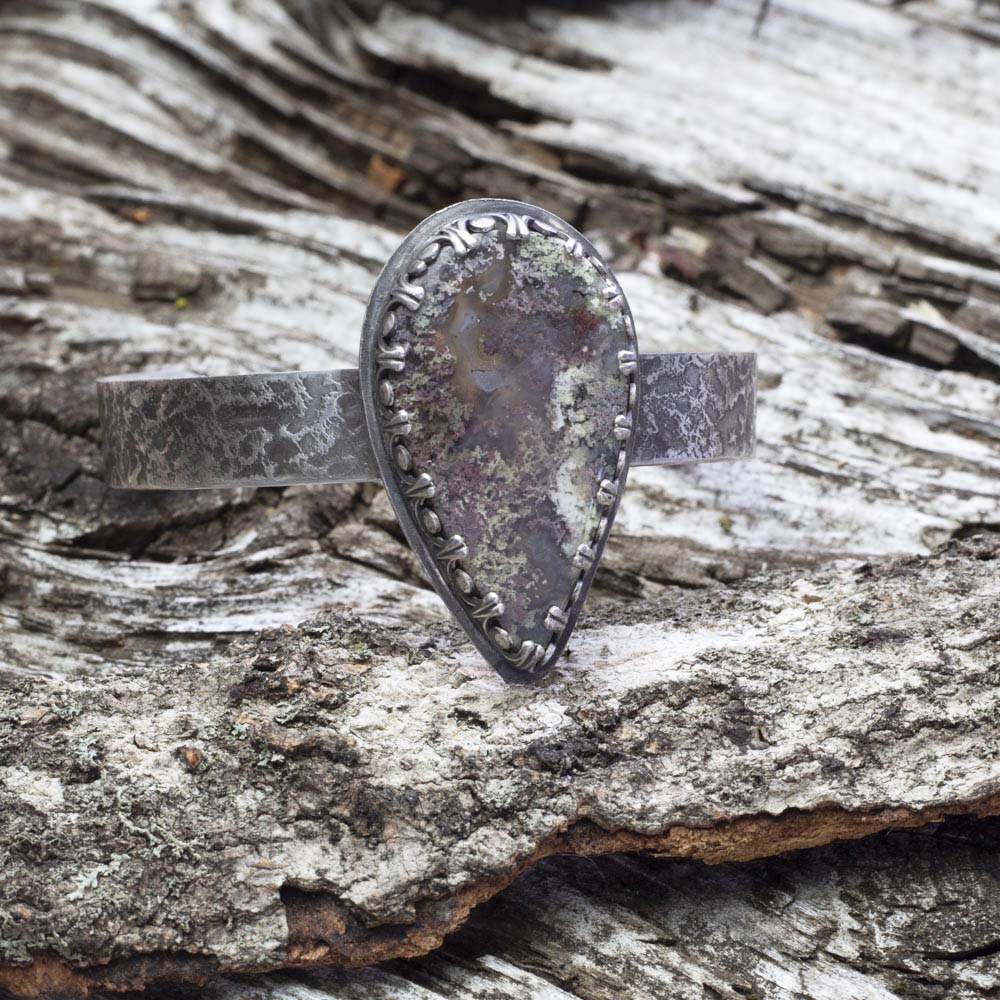 Dendritic Moss Agate Cuff