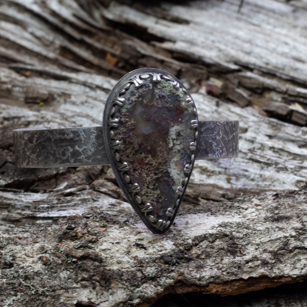 Dendritic Moss Agate Cuff