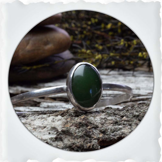 Nephrite Jade Cuff Bracelet