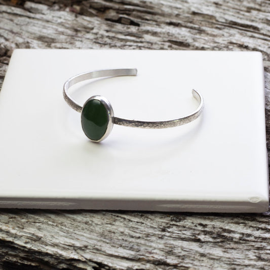 Nephrite Jade Cuff Bracelet