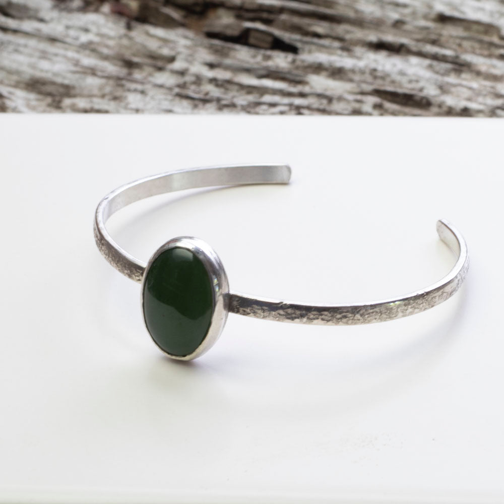 Nephrite Jade Cuff Bracelet