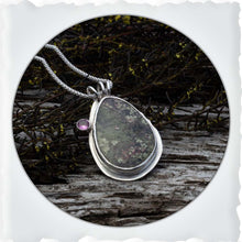  Dendritic Agate with Pink Tourmaline Necklace