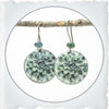 Green Succulent Earrings
