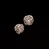 Sterling Silver Rosette Earrings