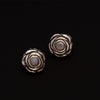 Sterling Silver Rosette Earrings