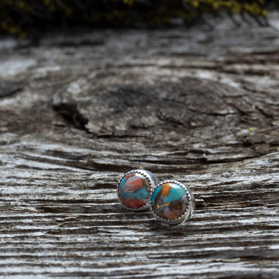 Spiny Turquoise Earrings