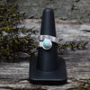 Turquoise & Silver Ring-Adjustable