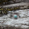 Turquoise & Silver Ring-Adjustable
